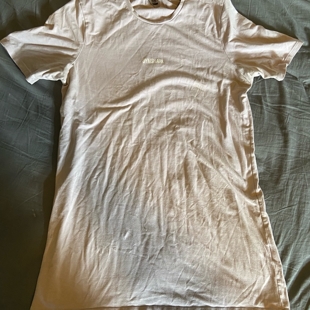 White gym shark shirt
